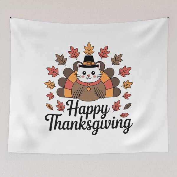 Item preview, Happy Thanksgiving Cat Turkey  designed and sold by BHMARTS.
