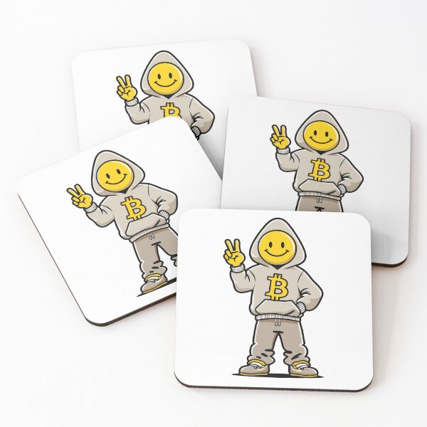 Item preview, Smiley Bitcoin Hoodie designed and sold by JNBR-std.
