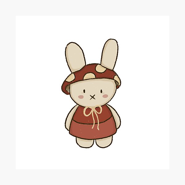 Item preview, Miffy mushroom designed and sold by CatsAndTeacups.