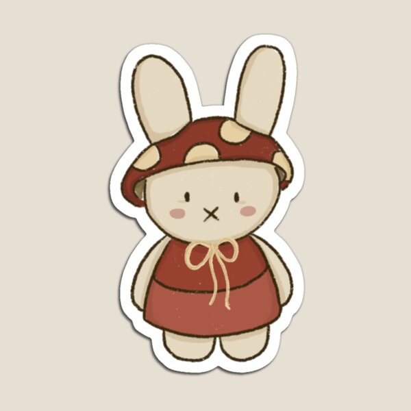 Item preview, Miffy mushroom designed and sold by CatsAndTeacups.