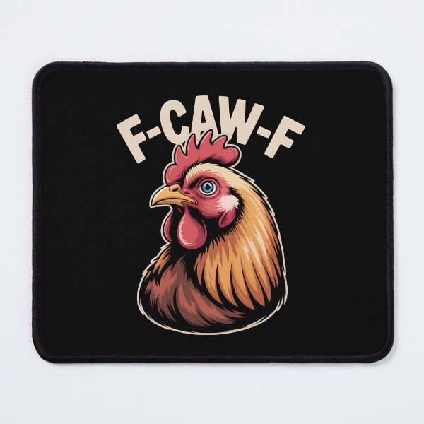 Item preview, F-CAW-F Rooster Head Cartoon Blue Eyed Chicken designed and sold by DarylWelsh2024.