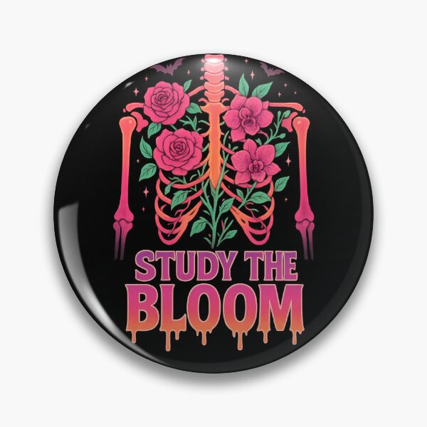 Item preview, Study the Bloom – Halloween Floral Skeleton - Floral Anatomy for Medical Students – Spooky Anatomy Roses  and Orchids  designed and sold by ClinicalHubs.
