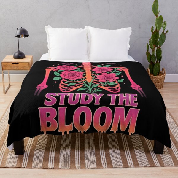 Item preview, Study the Bloom – Halloween Floral Skeleton - Floral Anatomy for Medical Students – Spooky Anatomy Roses  and Orchids  designed and sold by ClinicalHubs.