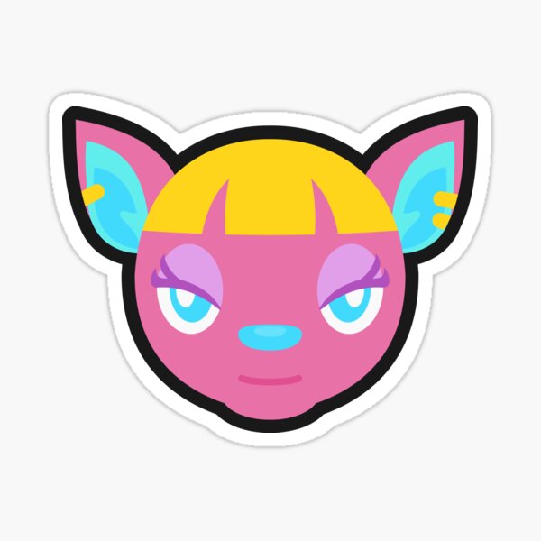 FUCHSIA ANIMAL CROSSING Sticker