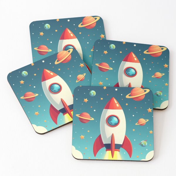 Item preview, Rocket with kids designed and sold by GUNAPRIYAA.