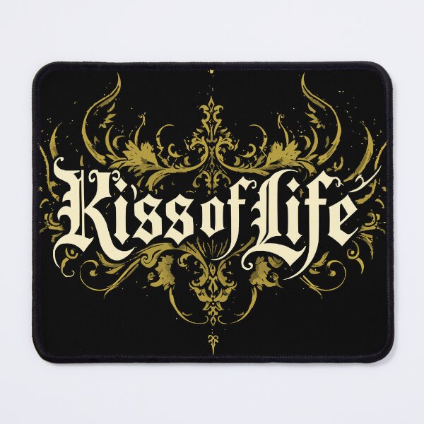 Item preview, Kiss of Life Gothic Text Design – Dark Romantic Style designed and sold by VikArtStudio.