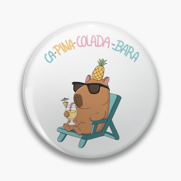 Item preview, Ca-pinacolada-bara – Tropical Capybara designed and sold by Mjs-Things.
