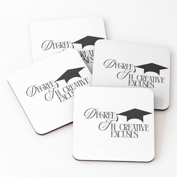 Item preview, Degree in Creative Excuses — Funny Sarcastic Quote Design designed and sold by ParodyPixels ⭐⭐⭐⭐⭐(11k+).