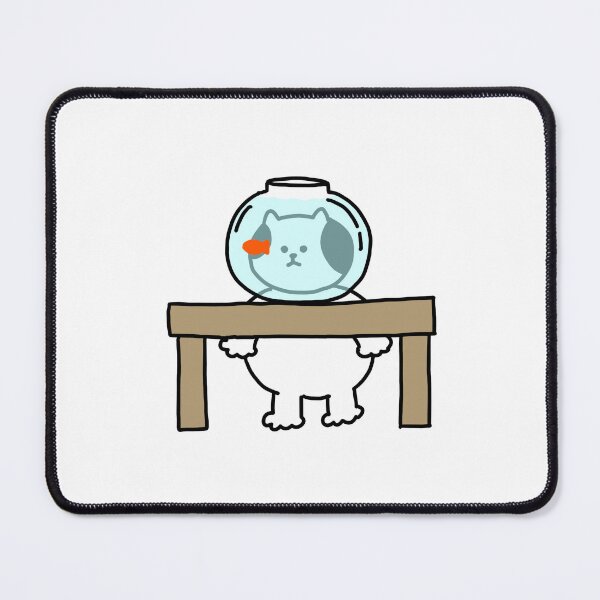 Item preview, a Cat looking at the fish designed and sold by superbaechoo.