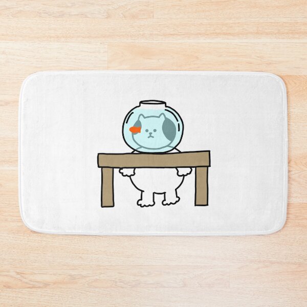 Item preview, a Cat looking at the fish designed and sold by superbaechoo.