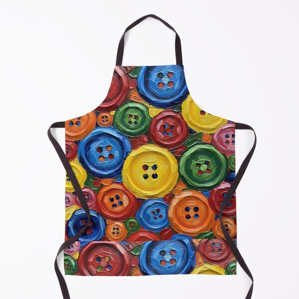 Item preview, Colorful buttons arranged together in different colors: red, yellow, green, orange, white, large and small. designed and sold by jotcar.