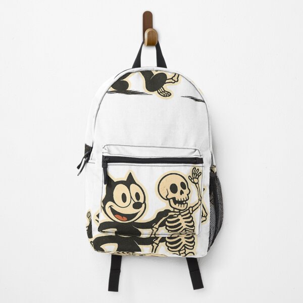Item preview, FELIX CAT WALKING WITH SKELETON VINTAGE ILLUSTRATION designed and sold by infinitearte.