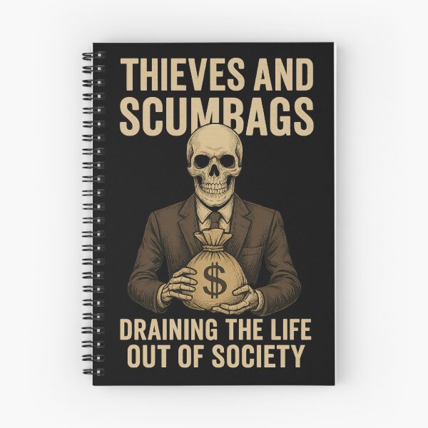 Item preview, Thieves and Scumbags Draining Society Tee Shirt designed and sold by ArtComixHaven.