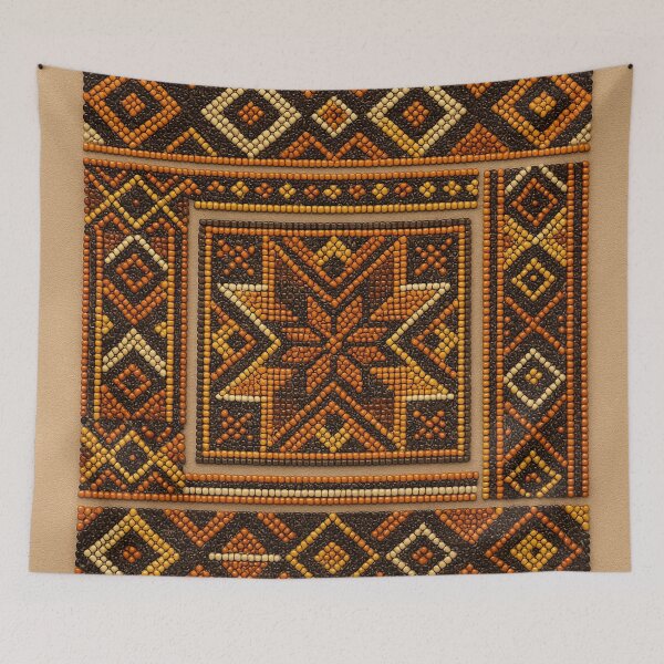 Item preview, Tribal Beadwork Art - Geometric Pattern designed and sold by Le Pédagogue.