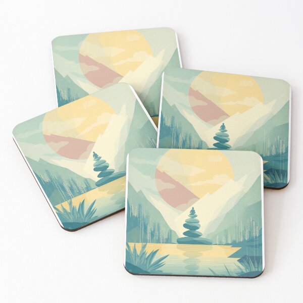 Item preview, Nature Yoga - Soothing Landscape designed and sold by MidArtForge.
