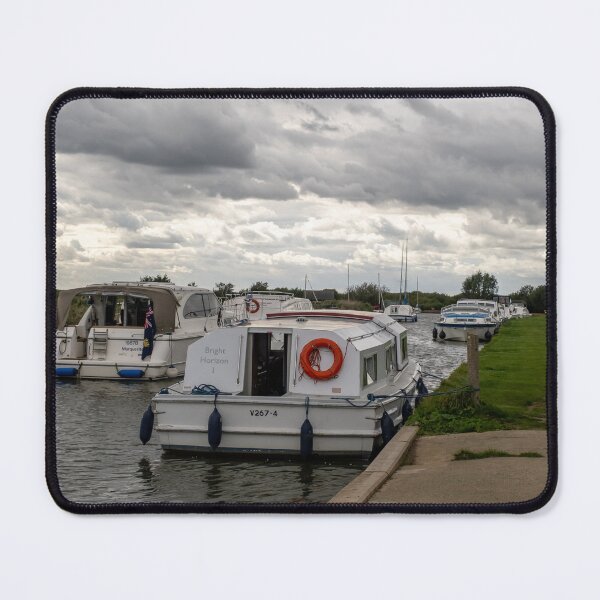 Item preview, Boats moored in Thurne Dyke, Norfolk Broads designed and sold by yackers1.