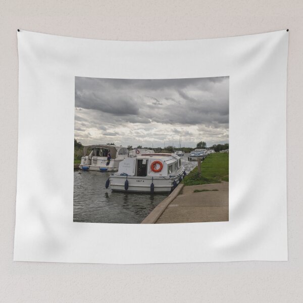 Item preview, Boats moored in Thurne Dyke, Norfolk Broads designed and sold by yackers1.