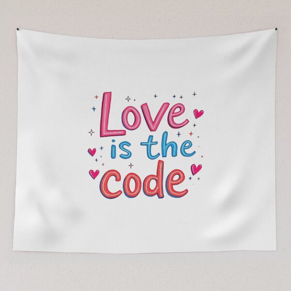 Item preview, Love Is The Code designed and sold by JusRight TT.