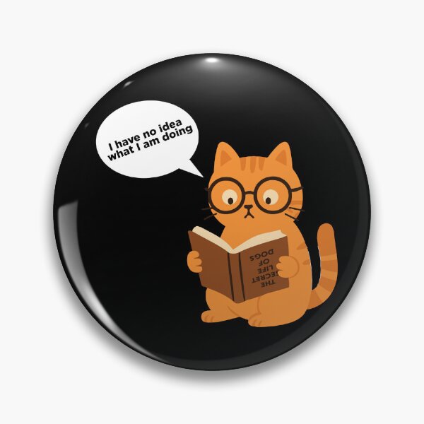 Item preview, Confused Cat Reading – Funny Quote Design designed and sold by DKunic.