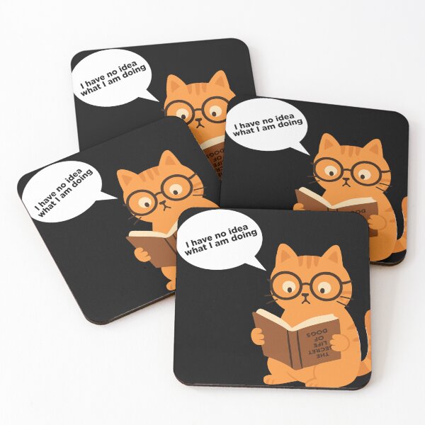 Item preview, Confused Cat Reading – Funny Quote Design designed and sold by DKunic.