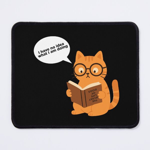 Item preview, Confused Cat Reading – Funny Quote Design designed and sold by DKunic.