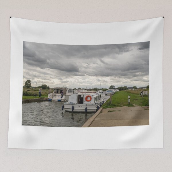 Item preview, Boats moored in Thurne Dyke, Norfolk Broads designed and sold by yackers1.