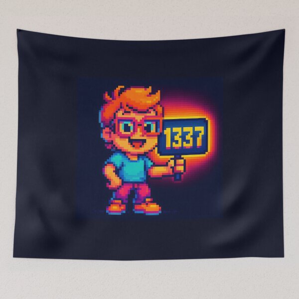 Item preview, Pixel Guest – Retro 1337 Arcade Gamer designed and sold by KawaiiOrbit.