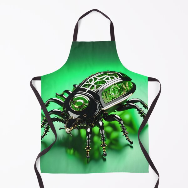 Item preview, Cyberpunk Mechanical Louse - Futuristic Bio-Tech Insect Art designed and sold by Peter Kraaibeek Art Gallery.