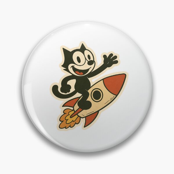 Item preview, FELIX CAT RIDING A ROCKET VINTAGE designed and sold by infinitearte.