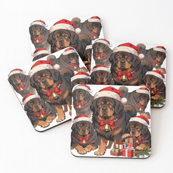 Item preview, Tibetan Mastiff Merry Christmas designed and sold by forget45studio.