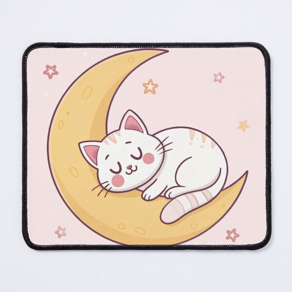 Item preview, Sleepy Cat on the Moon designed and sold by Broxui.