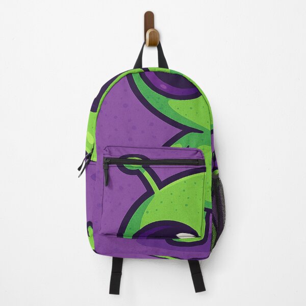 Item preview, Cute Cartoon Alien – Green & Purple Space Creature designed and sold by TODPESIGN.