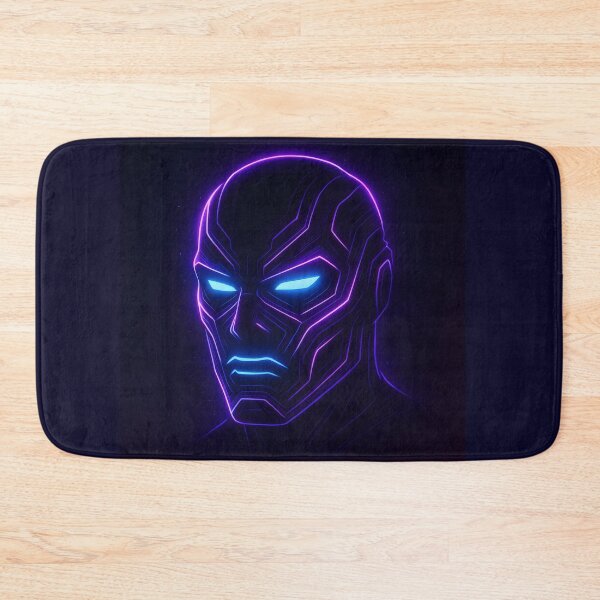 Item preview, The Masked Visitor – 1337 Neon Cyberpunk designed and sold by KawaiiOrbit.