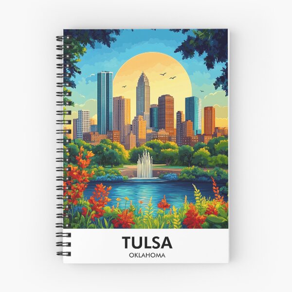 Item preview, Tulsa Oklahoma Travel Print designed and sold by HomeLivingCo.