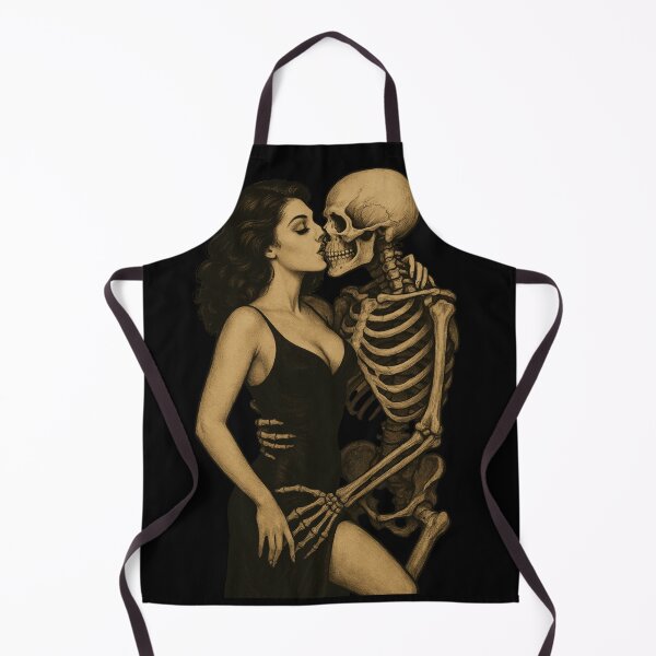 Aperçu de l'œuvre Danse Macabre Halloween Skeleton Girl créée et vendue par Prints-by-Olaf.