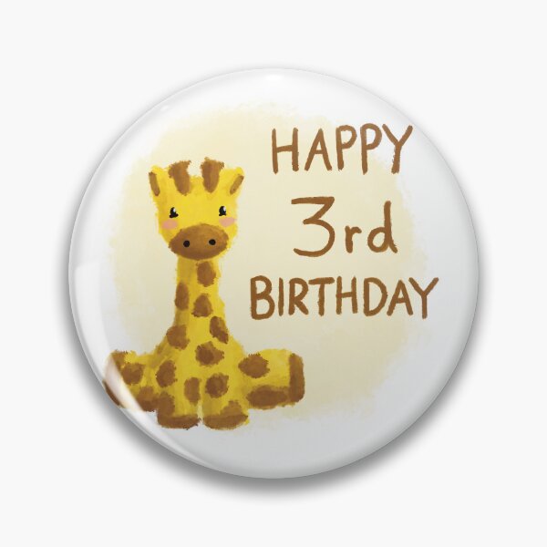 Item preview, Happy 3rd birthday  designed and sold by Rachiearts.