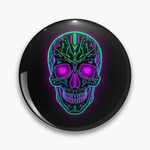 Item preview, Neon Future Skull  designed and sold by teedesigndaily.