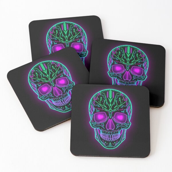 Item preview, Neon Future Skull  designed and sold by teedesigndaily.