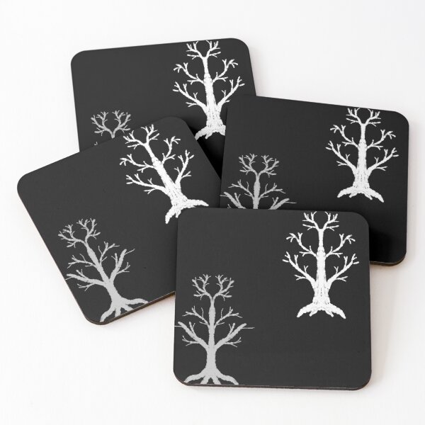 Item preview, Inkblot Trees on Black  designed and sold by JaygiesDesign.