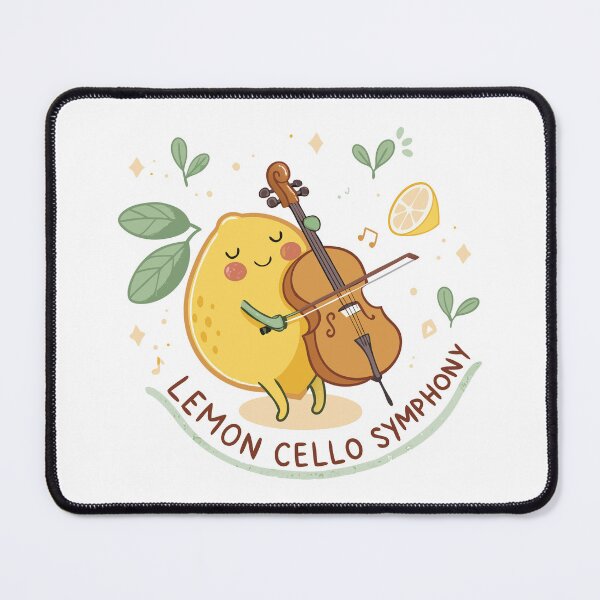 Item preview, Cute Cartoon Lemon Playing Cello – “Lemon Cello Symphony” Design designed and sold by VividOrganica.