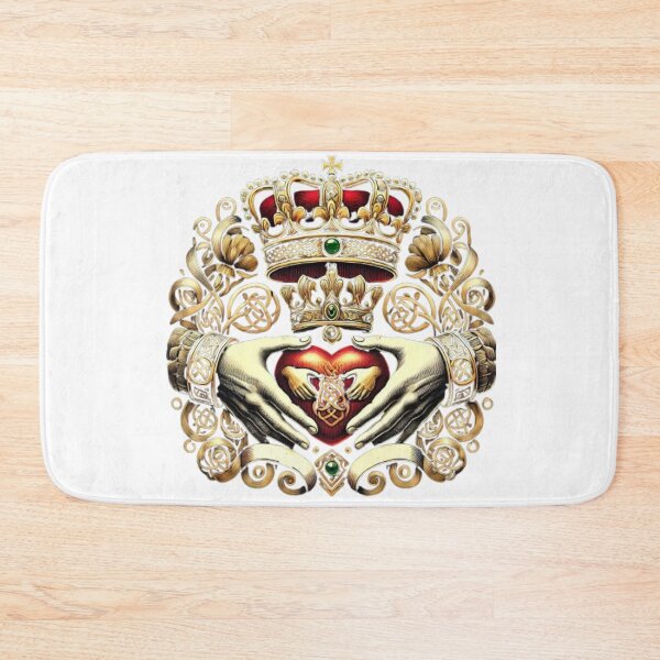 Item preview, Claddagh Royal Embrace – Celtic Knotwork Heart Design designed and sold by CelticSoulShop.