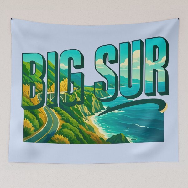 Item preview, Big Sur, California — Landmark Typography Art designed and sold by Myra365Art.
