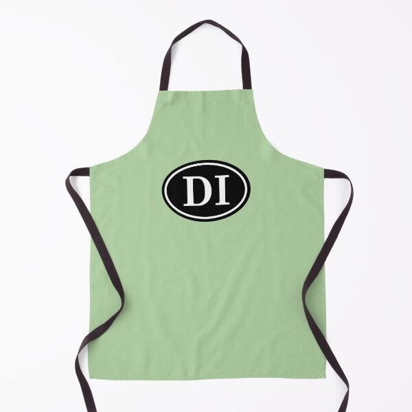 Item preview, DI Initials Monogram Oval White Letters designed and sold by Jeallan Designs.