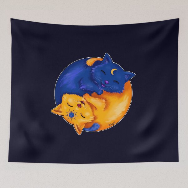 Item preview, Yin Yang Dark Cat designed and sold by Themys24.