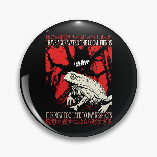 Item preview, I Have Aggravated The Local Fiends Frog designed and sold by VintageMedatsu.
