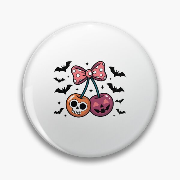 Item preview, Skull Cherry – Cute Halloween designed and sold by Belhbib Art ⭐⭐⭐⭐⭐.