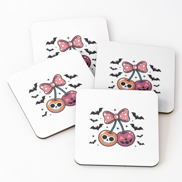 Item preview, Skull Cherry – Cute Halloween designed and sold by Belhbib Art ⭐⭐⭐⭐⭐.