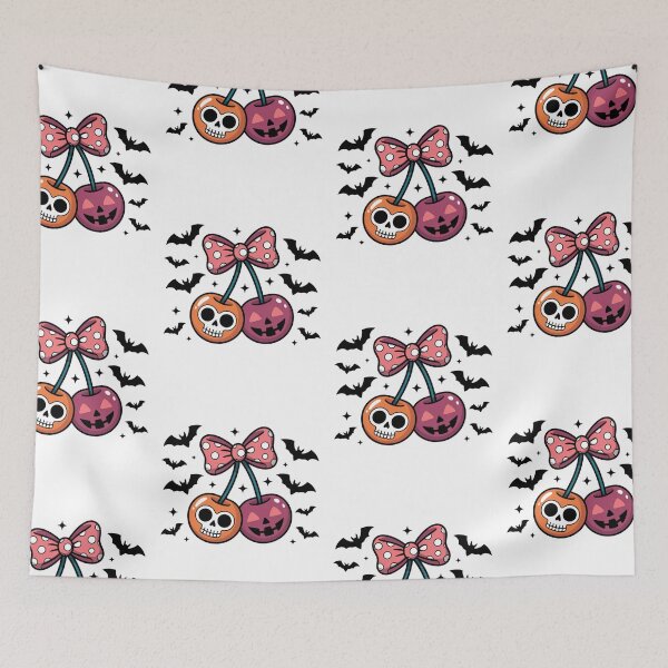 Item preview, Skull Cherry – Cute Halloween designed and sold by Belhbib Art ⭐⭐⭐⭐⭐.