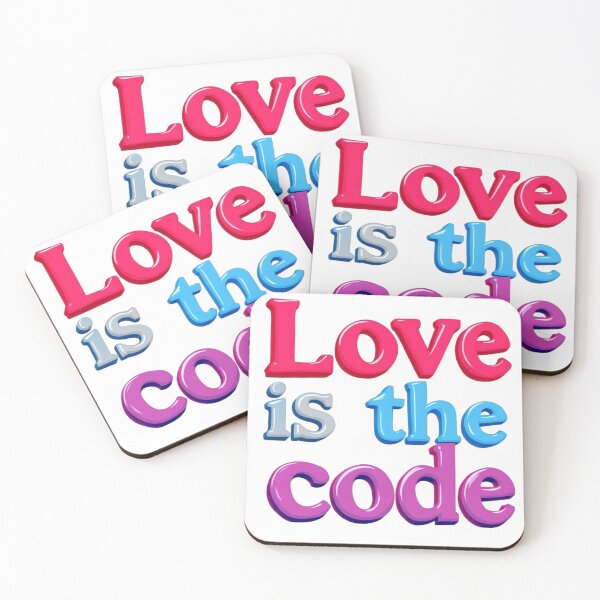 Item preview, Love Is The Code designed and sold by JusRight TT.