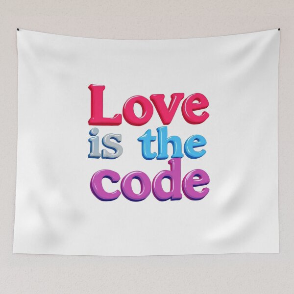 Item preview, Love Is The Code designed and sold by JusRight TT.